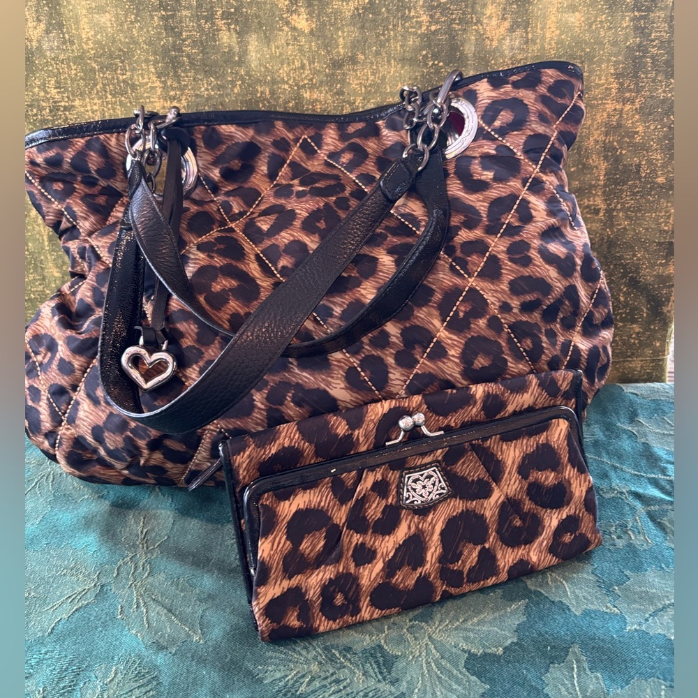 Brighton Collections Quilted Spacious Tote / Shoulder Bag and Wallet